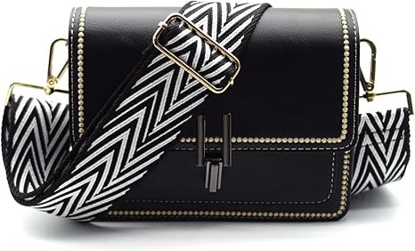 Black Purse Straps Replacement Crossbody Shoulder Straps