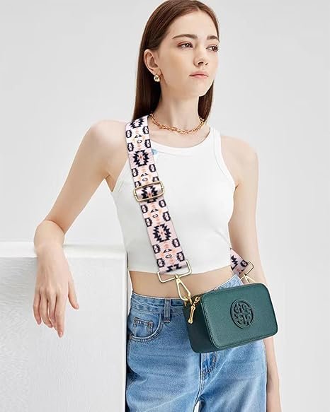 Pink Purple Straps Replacement Crossbody Shoulder Straps