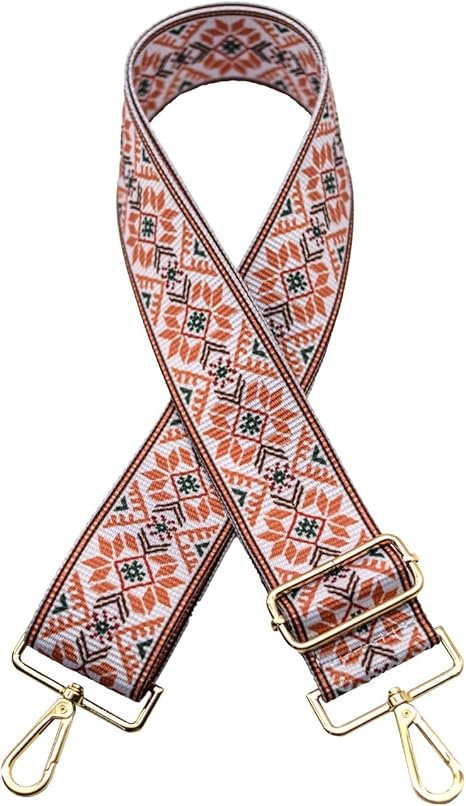 Dark Orange Straps Replacement Crossbody Shoulder Straps