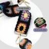 Black Flower Purse Straps Replacement Crossbody Shoulder Straps