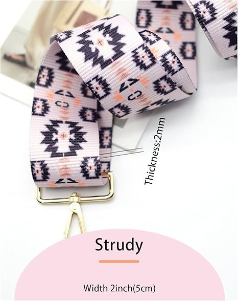 Pink Purple Straps Replacement Crossbody Shoulder Straps