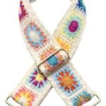 White Flower Purse Straps Replacement Crossbody Shoulder Straps