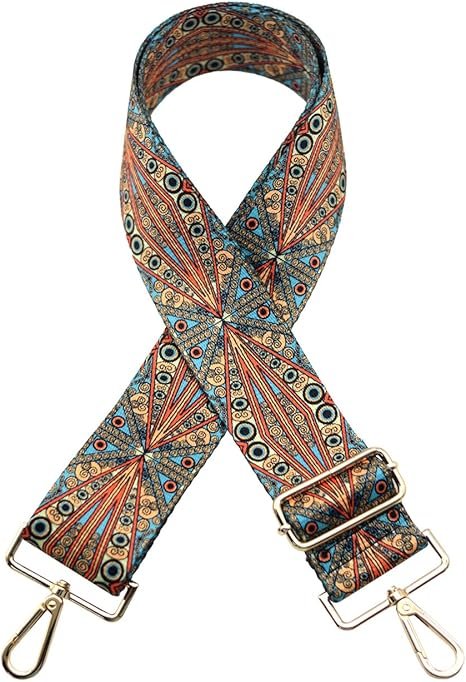 Blue Red Straps Replacement Crossbody Shoulder Straps