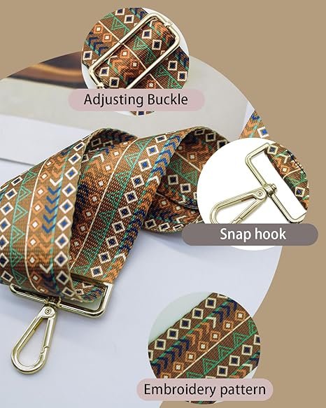 Dark Coffee Straps Replacement Crossbody Shoulder Straps