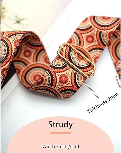 Orange Straps Replacement Crossbody Shoulder Straps