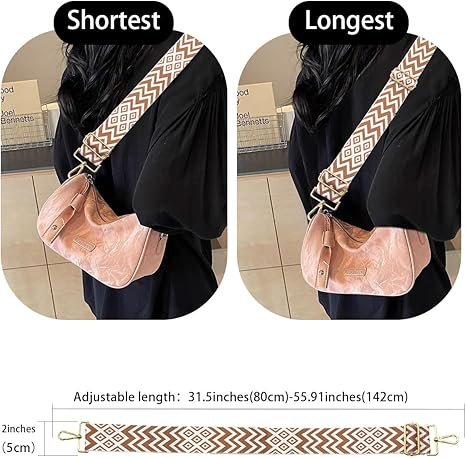 Coffee Color Straps Replacement Crossbody Shoulder Straps