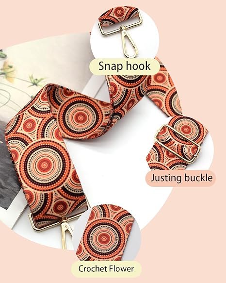 Orange Straps Replacement Crossbody Shoulder Straps