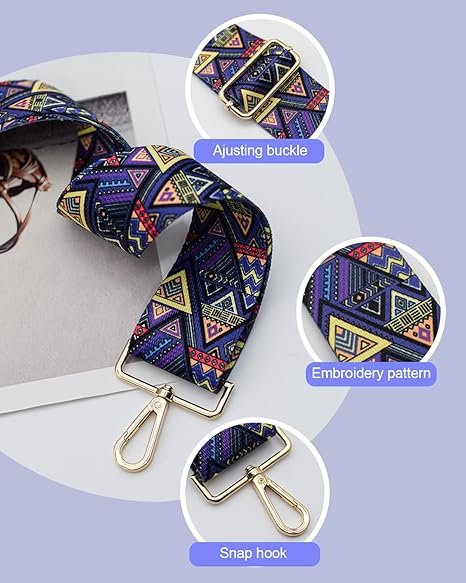 Blue Purse Straps Replacement Crossbody Shoulder Straps