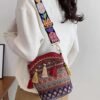 Black Orange Purse Straps Replacement Crossbody Shoulder Straps
