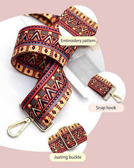 Yellow red Straps Replacement Crossbody Shoulder Straps