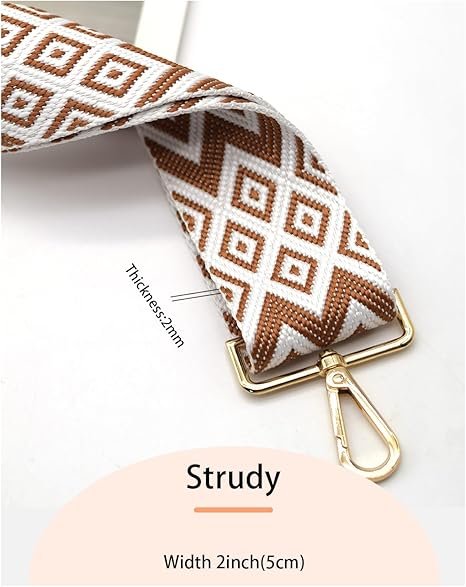Coffee Color Straps Replacement Crossbody Shoulder Straps
