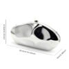 Ladies' high-end luxury acrylic dinner handbag in the shape of a spaceship, wedding party, dance party, and dinner wallet - Silver