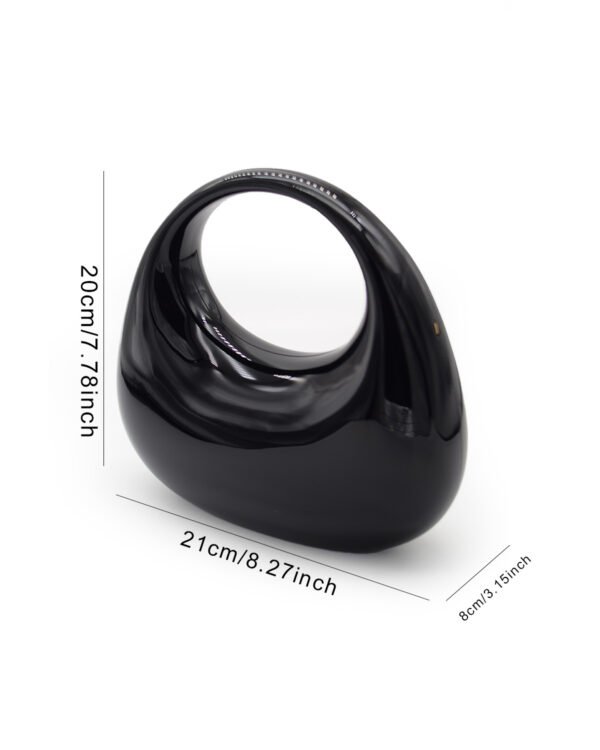 Premium Luxury Acrylic Evening Handbag for Women Black