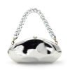 Ladies' high-end luxury acrylic dinner handbag in the shape of a spaceship, wedding party, dance party, and dinner wallet - Silver