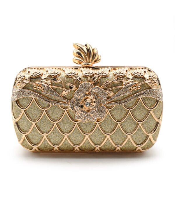 Women's high-end luxury metal dinner handbags, wedding parties, parties, and dinner wallets-001