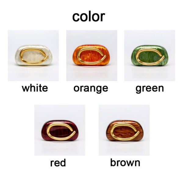 A Must-have For Banquets, New Light Luxury High-quality Texture Women's Bag, Fashionable Ladies 'wedding Party Acrylic Dinner Bag + Metal Chain Shoulder Bag Set, Wedding And Garden Party Evening Wear Accessories
