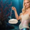 A Must-have Dazzling Pearl Dinner Handbag + Metal Chain Shoulder Bag Set For Banquets, And A Finishing Touch For Wedding And Garden Party Evening Wear