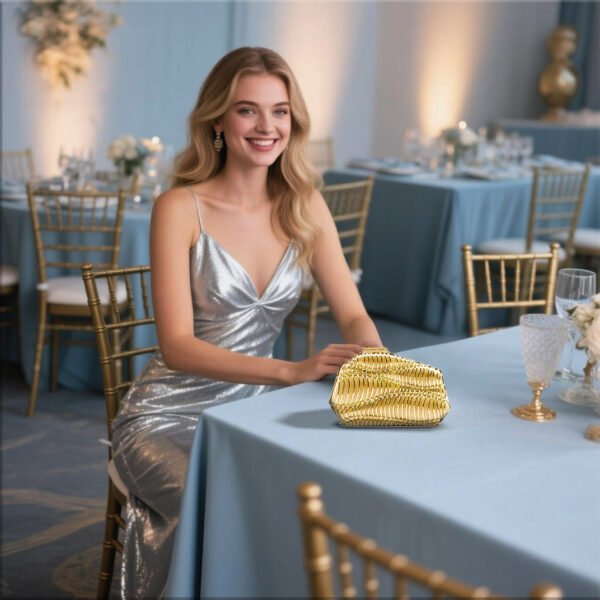 Women's high-end luxury metal dinner handbags, wedding parties, parties, and dinner wallets-015