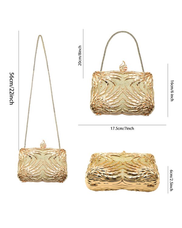 Women's high-end luxury metal dinner handbags, wedding parties, parties, and dinner wallets-003