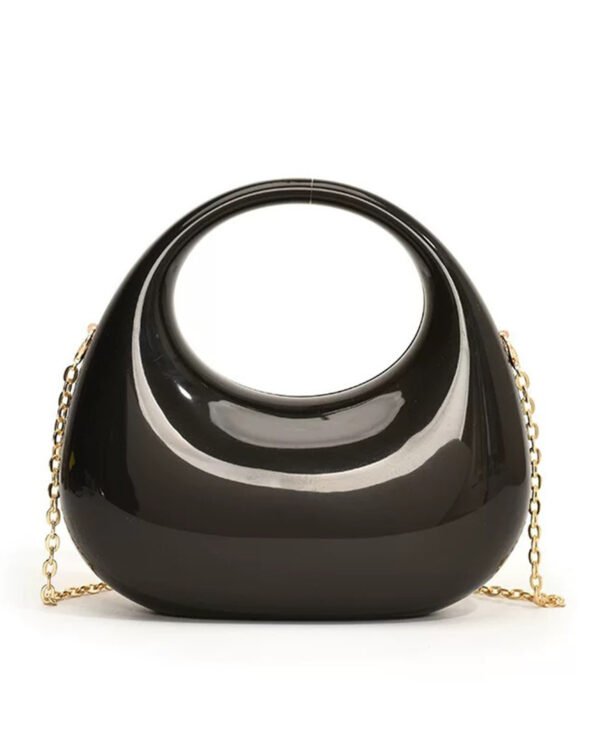 Premium Luxury Acrylic Evening Handbag for Women Black