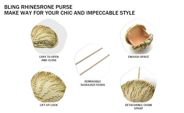 Women's high-end luxury metal dinner handbags, wedding parties, parties, and dinner wallets-002