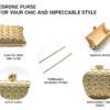 Women's high-end luxury metal dinner handbags, wedding parties, parties, and dinner wallets-004