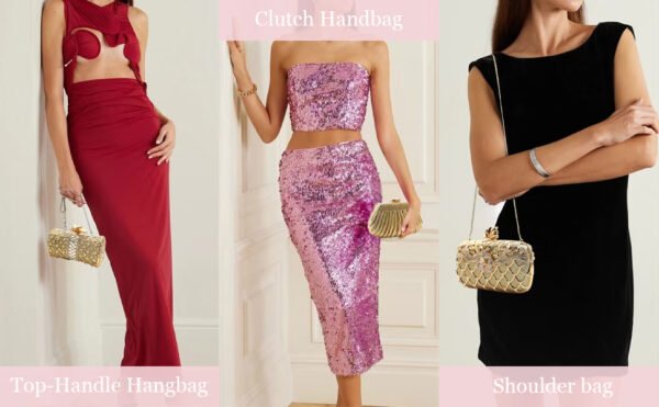 Women's high-end luxury metal dinner handbags, wedding parties, parties, and dinner wallets-001