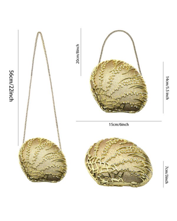 Women's high-end luxury metal dinner handbags, wedding parties, parties, and dinner wallets-002