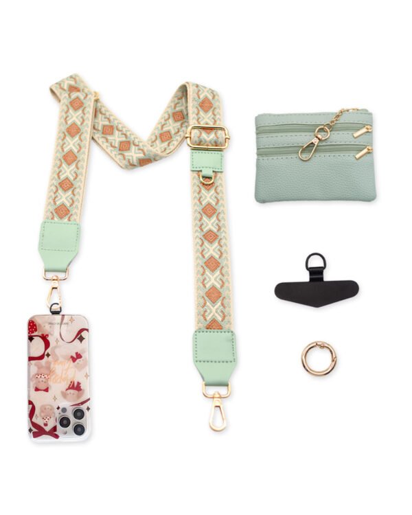 Phone Lanyard Crossbody Strap Green