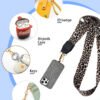 Phone Lanyard Crossbody Strap Leopard Print
