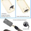 Phone Lanyard Crossbody Strap Leopard Print