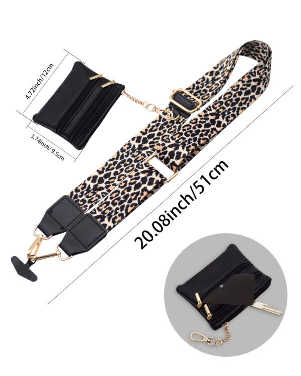 Phone Lanyard Crossbody Strap Leopard Print