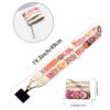 Phone Lanyard Crossbody Strap White flowers3