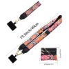 Adjustable Detachable Woven Crossbody Bag | Cultural And Ethnic Style Woven Flower Wide Shoulder Strap With Mobile Phone Lanyard And Mobile Phone Crossbody Strap-Black flowers2