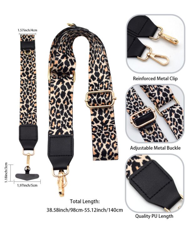 Phone Lanyard Crossbody Strap Leopard Print