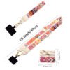 Phone Lanyard Crossbody Strap White flowers3