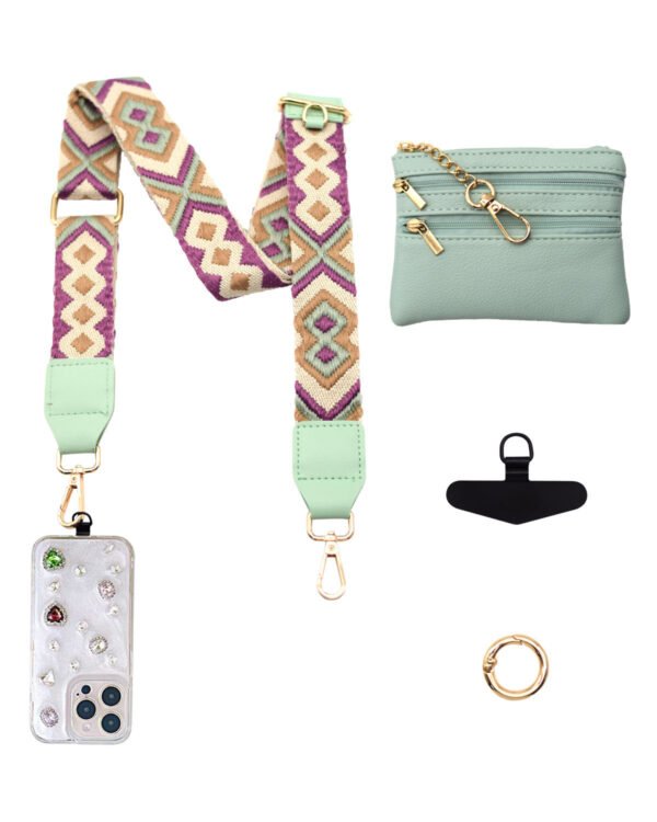 Phone Lanyard Crossbody Strap Pink