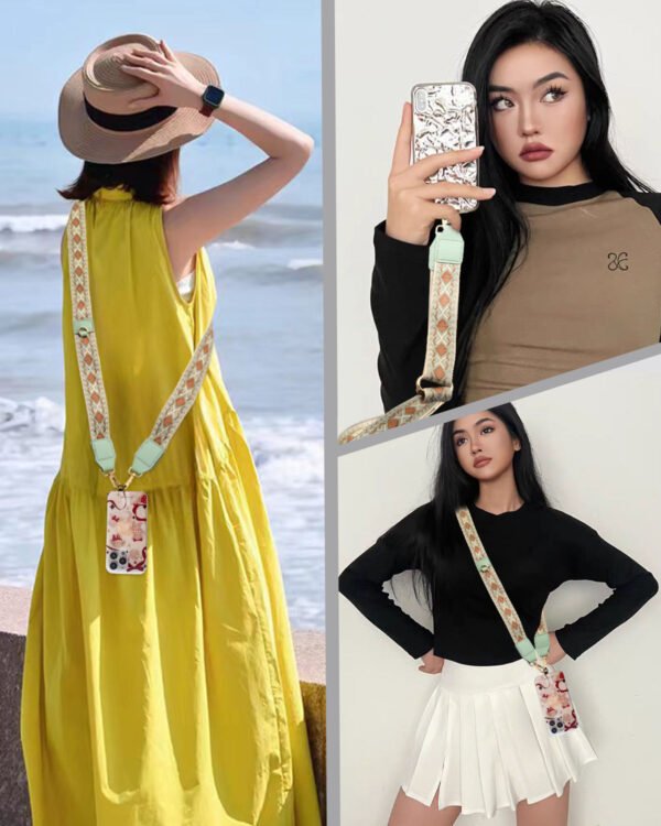 Phone Lanyard Crossbody Strap Green