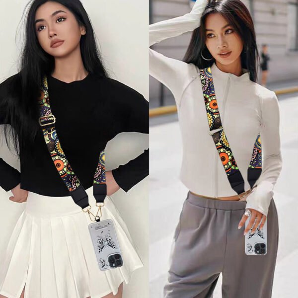 Phone Lanyard Crossbody Strap Multicolor