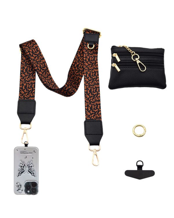 Phone Lanyard Crossbody Strap Orange