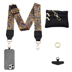 2 (8) Phone Lanyard Crossbody Strap Circular mixed