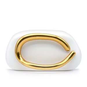 22 PU Leather Wedding Guest Clutch Metal Chain Shoulder Crossbody Bag White