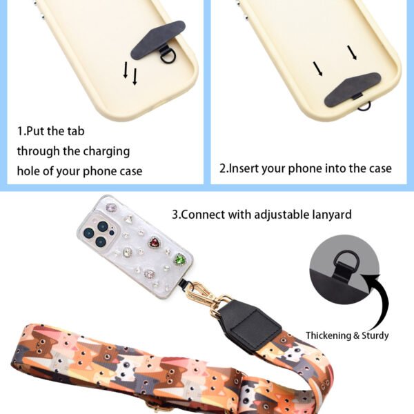 3 (3) Phone Lanyard Crossbody Strap Cat2