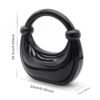 Premium Luxury Acrylic Evening Handbag for Women Black