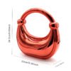 Premium Luxury Acrylic Evening Handbag for Women Red