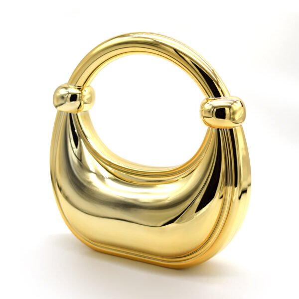 Premium Luxury Acrylic Evening Handbag for Women Gold