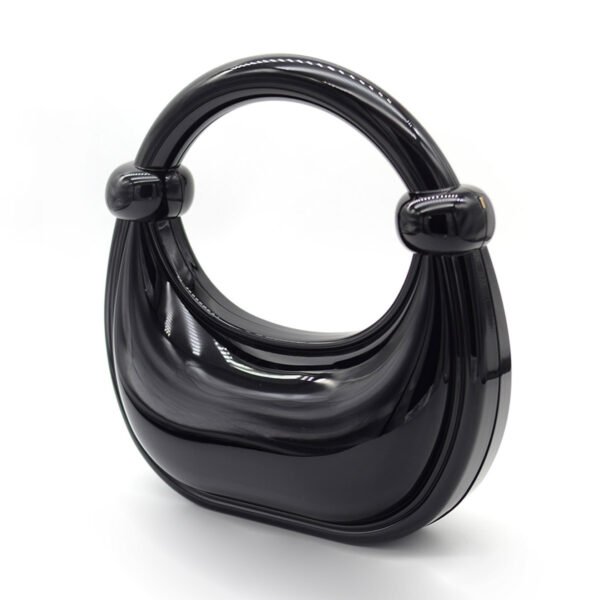 Premium Luxury Acrylic Evening Handbag for Women Black