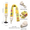 Phone Lanyard Crossbody Strap Yellow Flowers