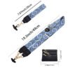Phone Lanyard Crossbody Strap  Blue Grid
