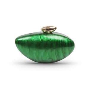 Y4001子弹头详细页绿色o Ladies 'wedding Party Dinner Bag,Metal Chain Shoulder Bag Green